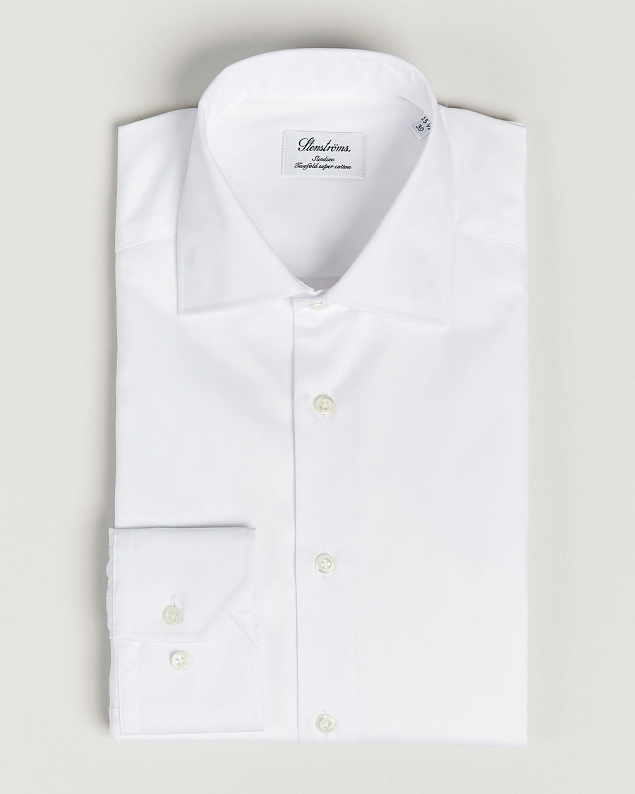 Stenströms Slimline Cut Away Shirt White – White