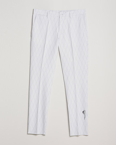 Men | Functional Trousers | J.Lindeberg | Active Argyle Golf Pants White