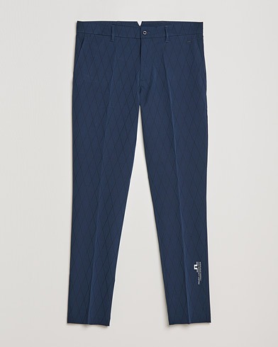Men | Trousers | J.Lindeberg | Active Argyle Golf Pants Navy