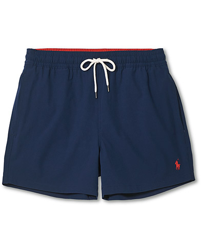 A More Conscious Choice |  Recycled Slim Traveler Swimshorts Newport Navy