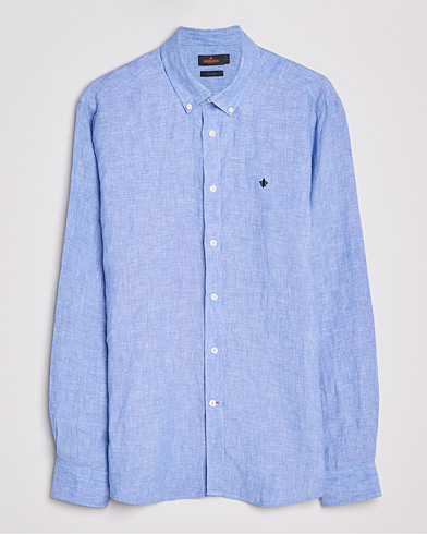The Linen Closet |  Douglas Linen Shirt Medium Blue