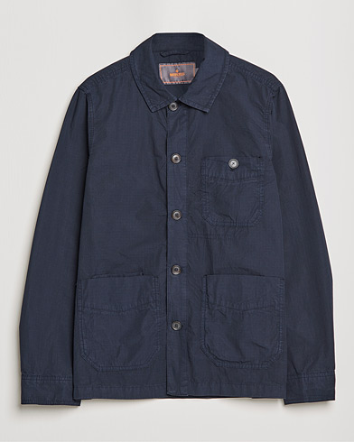 Men | Morris | Morris | Morley Ripstop Shirt Jacket Old Blue
