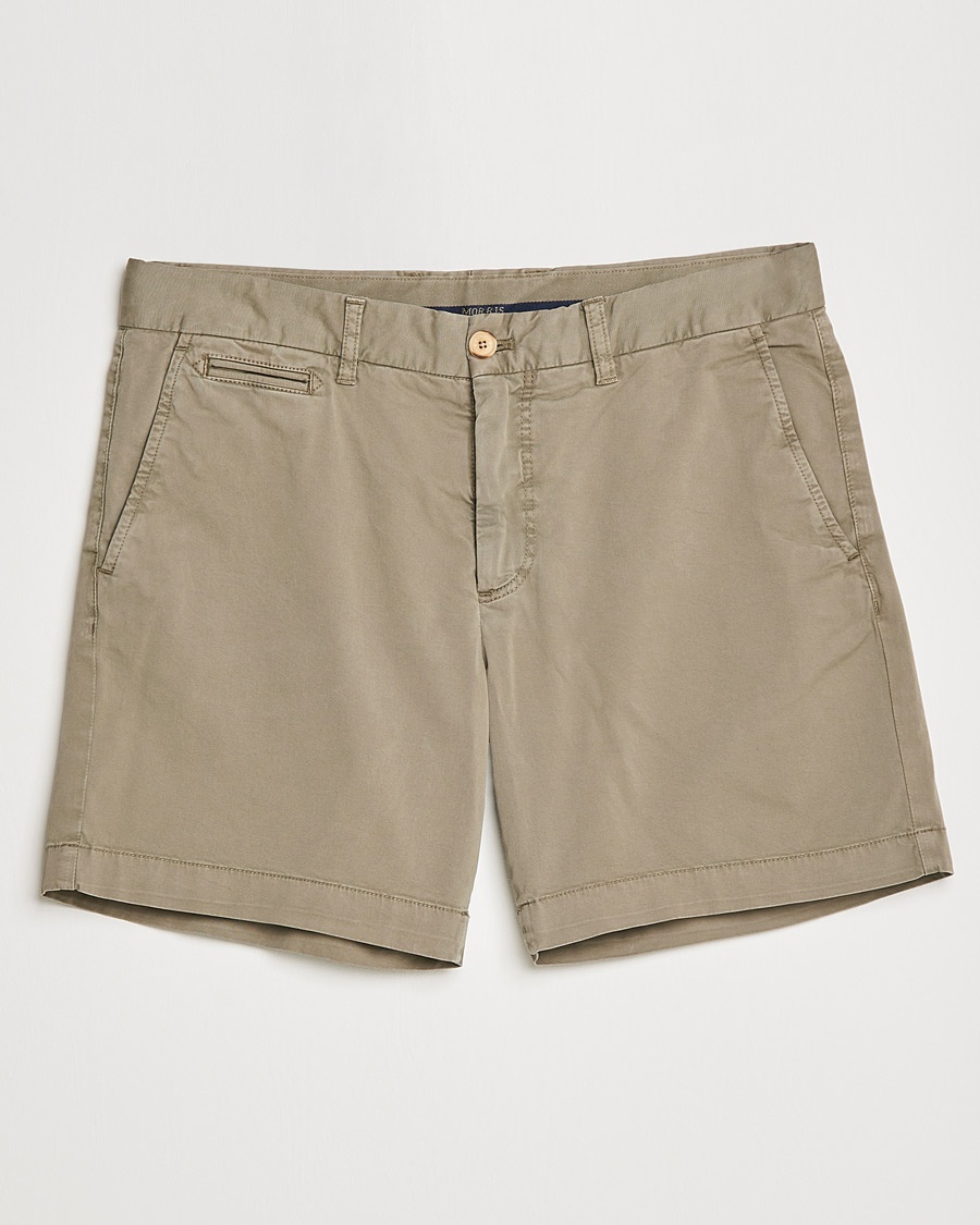 Morris Light Twill Chino Shorts Olive 