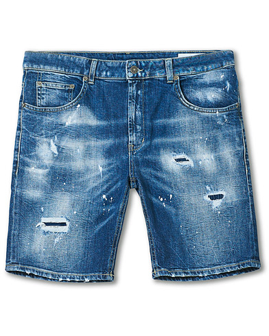 Men | Jeans shorts | Dondup | Derek Denim Shorts Distressed Blue