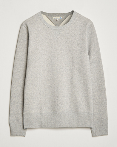 Men | Grey sweatshirts | Merz b. Schwanen | Organic Cotton Crew Neck Sweat Grey Mel