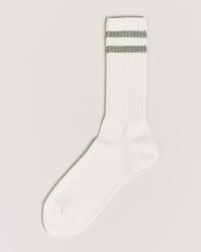 Men |  | BEAMS PLUS | Schoolboy Socks White/Grey