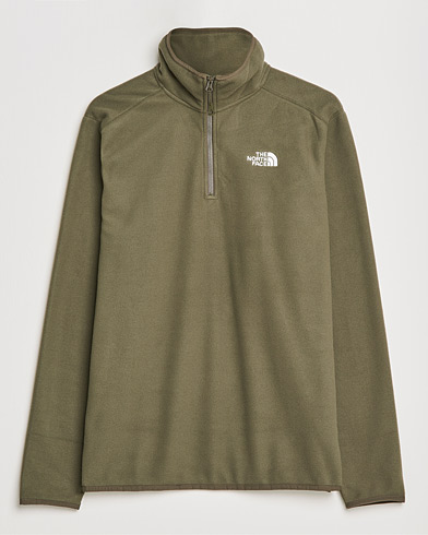 Men | The North Face | The North Face | 100 Glacier 1/4 Zip Taupe Green