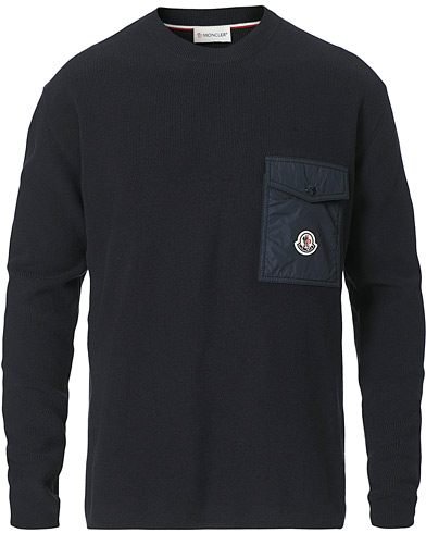 Sweaters & Knitwear |  Pocket Crew Neck Sweater Navy