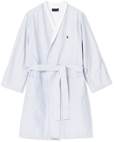 Men | Robes | Ralph Lauren Home | Oxford Men Kimono Bathrobe Blue