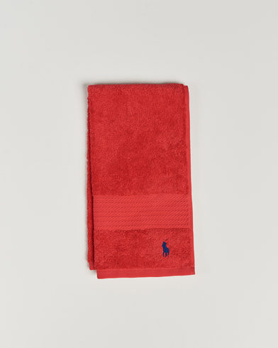 Men | Lifestyle | Ralph Lauren Home | Polo Player Guest Towel 40x75 Red Rose