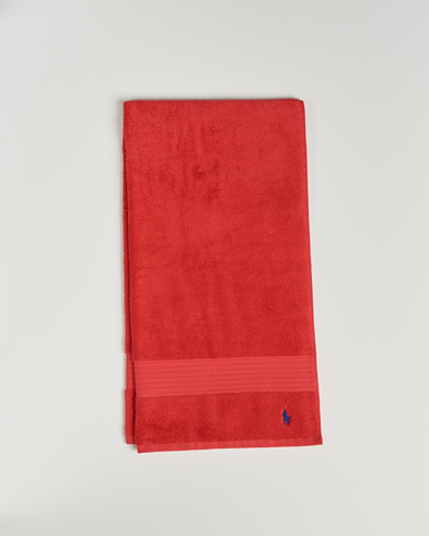 Men | Lifestyle | Ralph Lauren Home | Polo Player Shower Towel 75x140 Red Rose