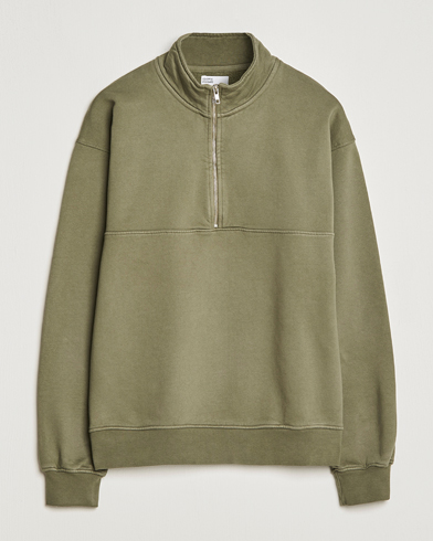 Men | Recycled Menswear | Colorful Standard | Classic Organic Half-Zip Dusty Olive