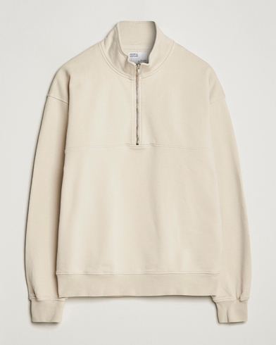 Men | Recycled Menswear | Colorful Standard | Classic Organic Half-Zip Ivory White