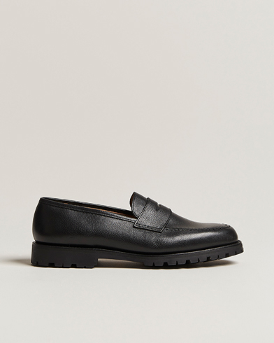 Men | Handmade Shoes | Crockett & Jones x Tärnsjö Garveri | Boston Milled Grain Vibram Cleated Sole Black Calf