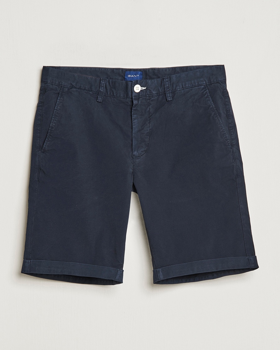 GANT Regular Sunbleached Shorts Marine – Blue