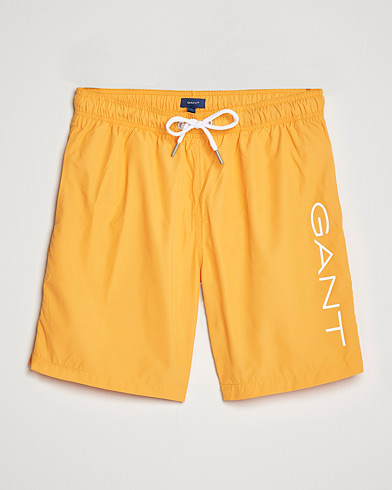 Men | Swimwear | GANT | Lightweight Logo Swimshorts Dalia Orange
