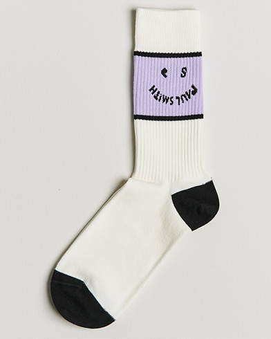 Men | Underwear & Socks | Paul Smith | Happy Tennis Socks White