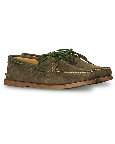  |  Gold Cup Authentic Suede Original Boat Shoe Green