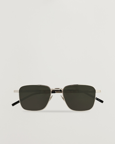 Men | Aviator Sunglasses | Saint Laurent | SL 529 Sunglasses Silver/Grey
