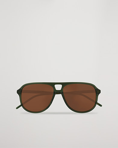 Men | Aviator Sunglasses | Gucci | GG1156S Sunglasses Green/Brown