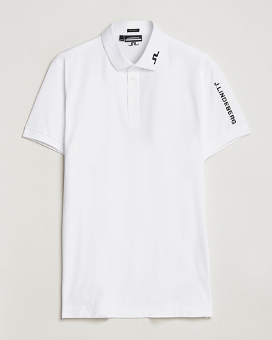 Men | Polo Shirts | J.Lindeberg | Regular Fit Tour Tech Stretch Polo White