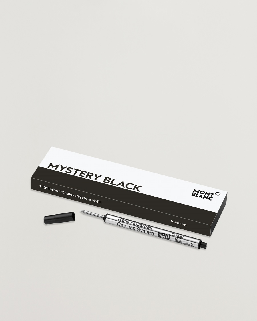 Montblanc 1 Rollerball M Capless System Refill Mystery Black – Black