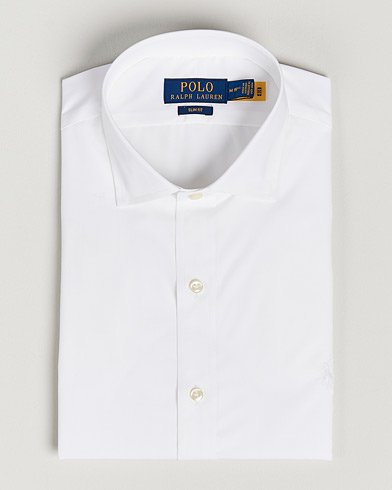 Men | Formal | Polo Ralph Lauren | Slim Fit Poplin Cut Away Dress Shirt White