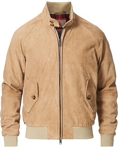 Leather & Suede |  G9 Suede Jacket Sand Stone