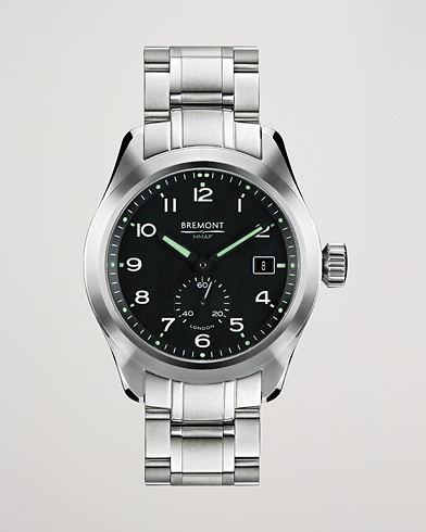 Men | Fine watches | Bremont | Broadsword 40mm Steel Bracelet Black Dial