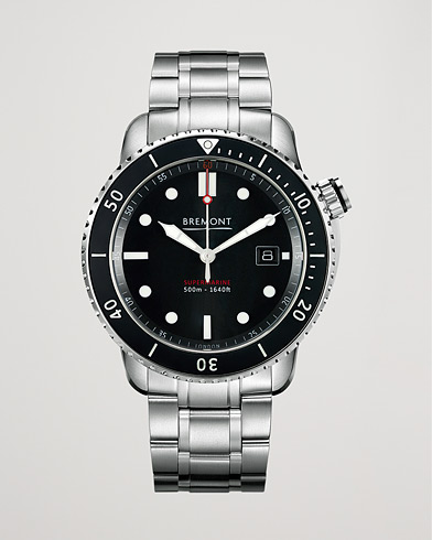 Men | Fine watches | Bremont | S500 Supermarine 43mm Steel Bracelet Black Dial