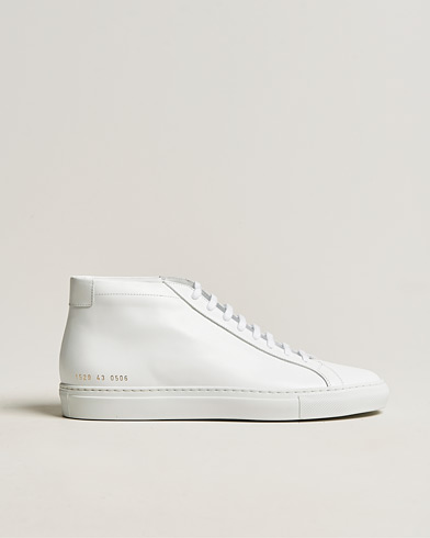 Men | White Sneakers | Common Projects | Original Achilles Leather High Sneaker White