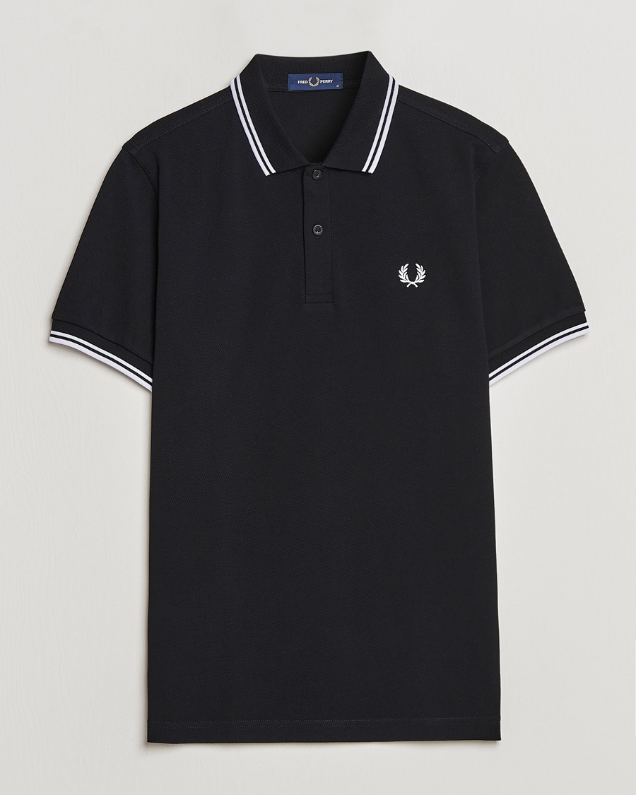 Fred Perry Twin Tipped Polo Shirt Black – Black