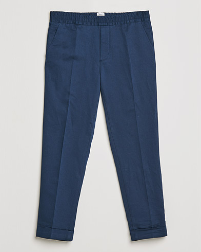 Linen Trousers |  Terry Linen Trousers Navy