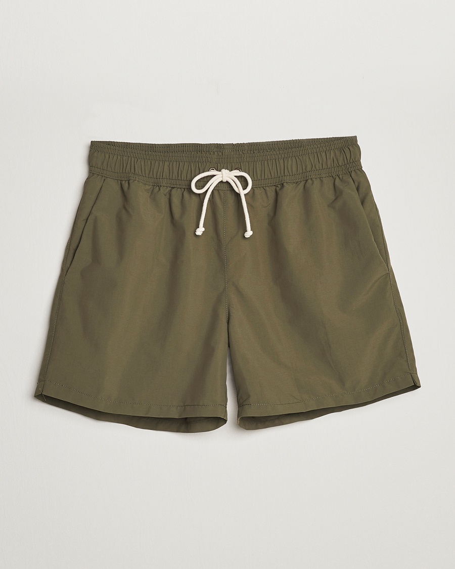 Ripa Ripa Plain Swimshorts Olive Green – Green
