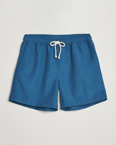 Men | Drawstring swim shorts | Ripa Ripa | Plain Swimshorts Petrol Blue