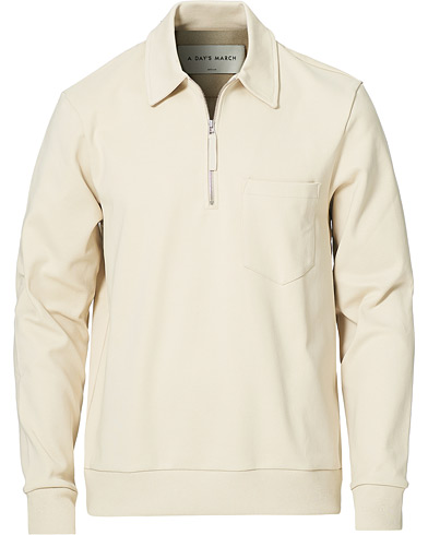 A Day\'s March Cabot Half-Zip Polo Sweater Sand