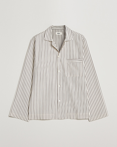 Men | Tekla | Tekla | Poplin Pyjama Shirt Hopper Stripes