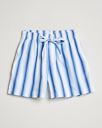 Men | Loungewear | Tekla | Poplin Pyjama Shorts Blue Marquee