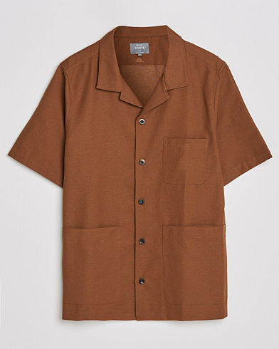 Men | Short Sleeve Shirts | Private White V.C. | 3 Pocket Cruiser Shirt Cinnamon
