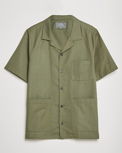 Men | Short Sleeve Shirts | Private White V.C. | 3 Pocket Cruiser Shirt Olive