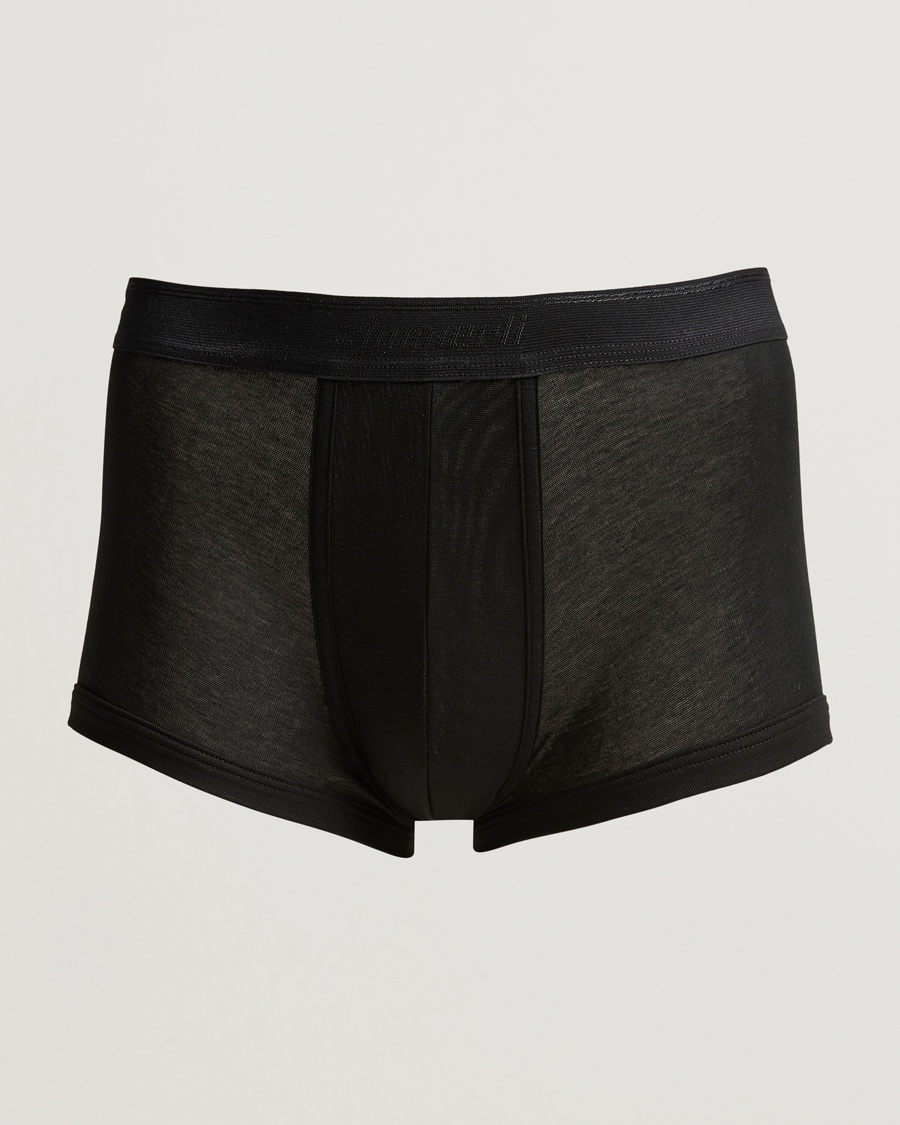 Zimmerli of Switzerland Mercerized Cotton Boxer Briefs Black – Black