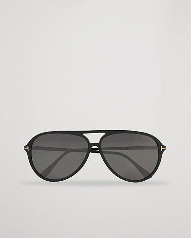 Men | Aviator Sunglasses | Tom Ford | Samson Polarized Sunglasses Matte Black/Smoke