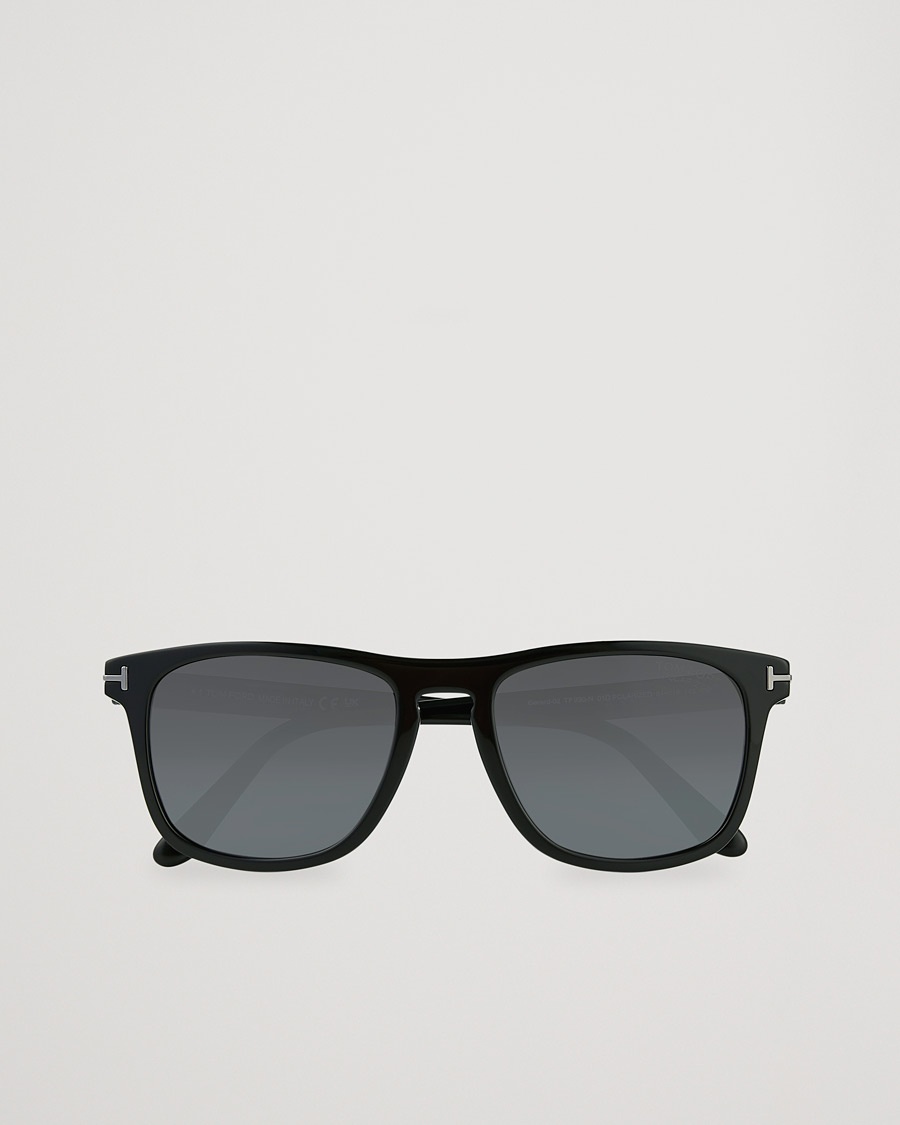 Tom Ford Gerard Polarized Sunglasses Shiny Black/Smoke – Black