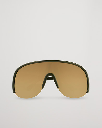 Men |  | Moncler Lunettes | Phantom Sunglasses Shiny Dark Green/Brown