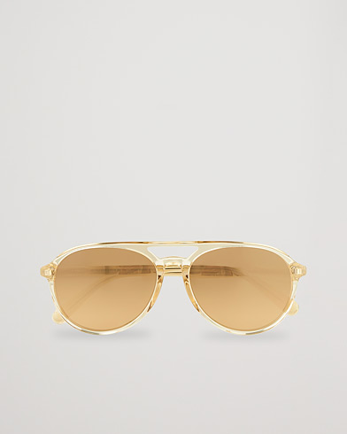 Men | Aviator Sunglasses | Moncler Lunettes | ML0228 Sunglasses Shiny Beige/Roviex