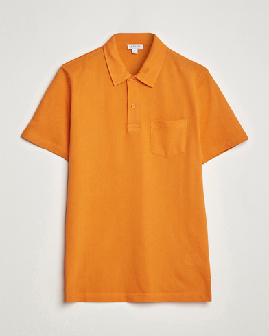 Men | Care of Carl Exclusives | Sunspel | Riviera Polo Shirt Flame Orange