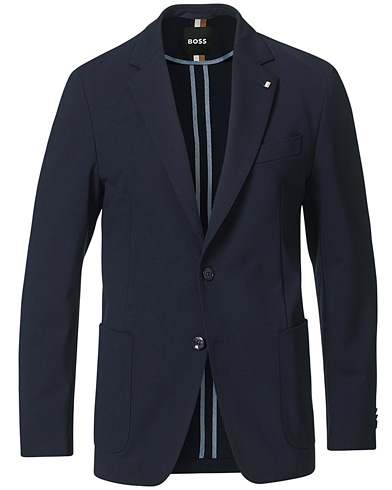 Men | Blazers | BOSS | Hanry Jersey Blazer Dark Blue