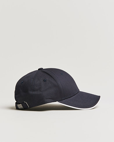 Men | Caps | BOSS Athleisure | Curved Logo Cap Dark Blue