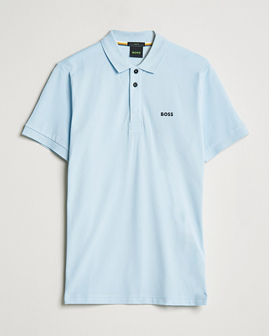 Men | Polo Shirts | BOSS Athleisure | Paule Slim Fit Polo Light Blue