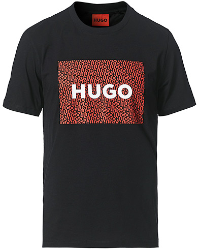 Men | HUGO | HUGO | Dulive Logo Crew Neck Tee Black